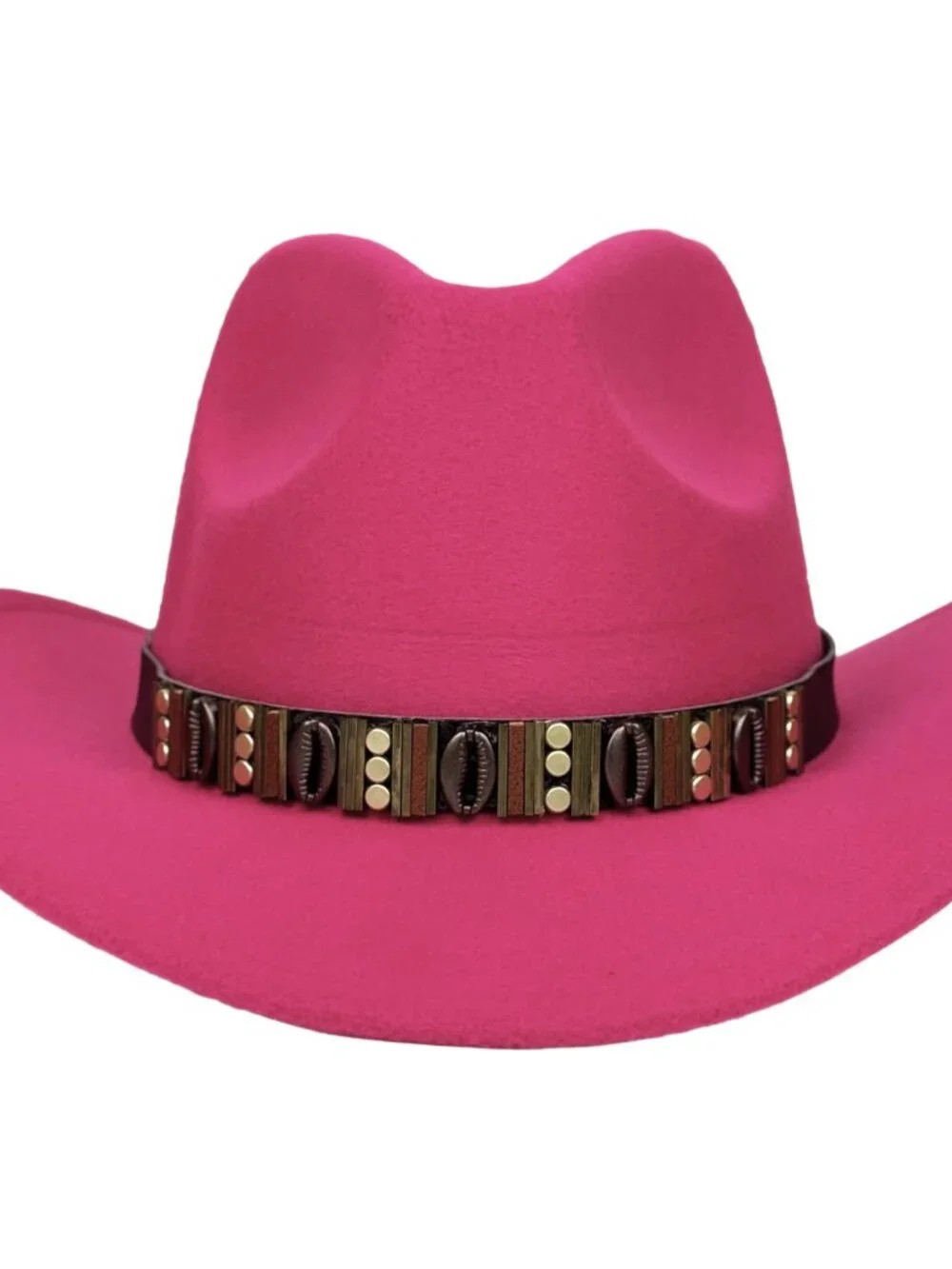 Hot Pink Western Cowboy Hat Wide Brim Ranch Rodeo Cowgirl Festival Boho Hat
